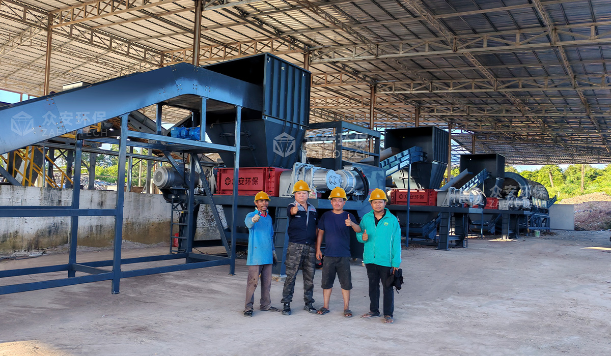 MSW Shredding for RDF/SRF Project in Asia