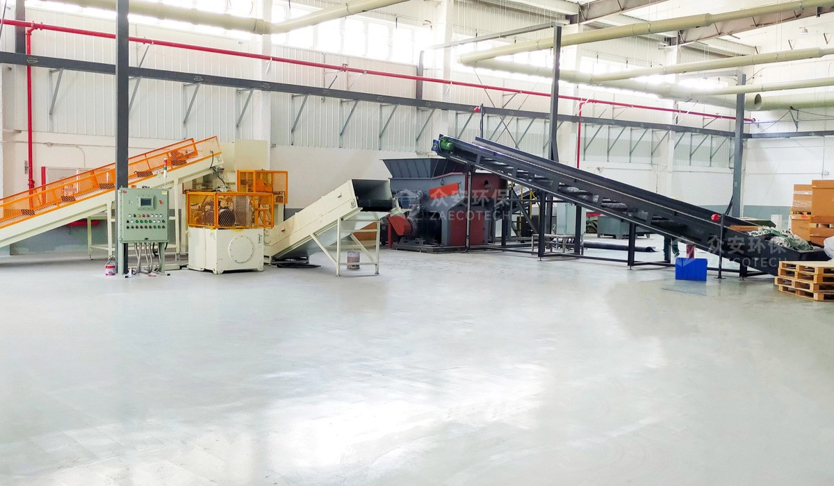 Hazardous Waste Shredding System in Shandong